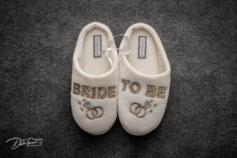 Bride To Be wedding slippers.